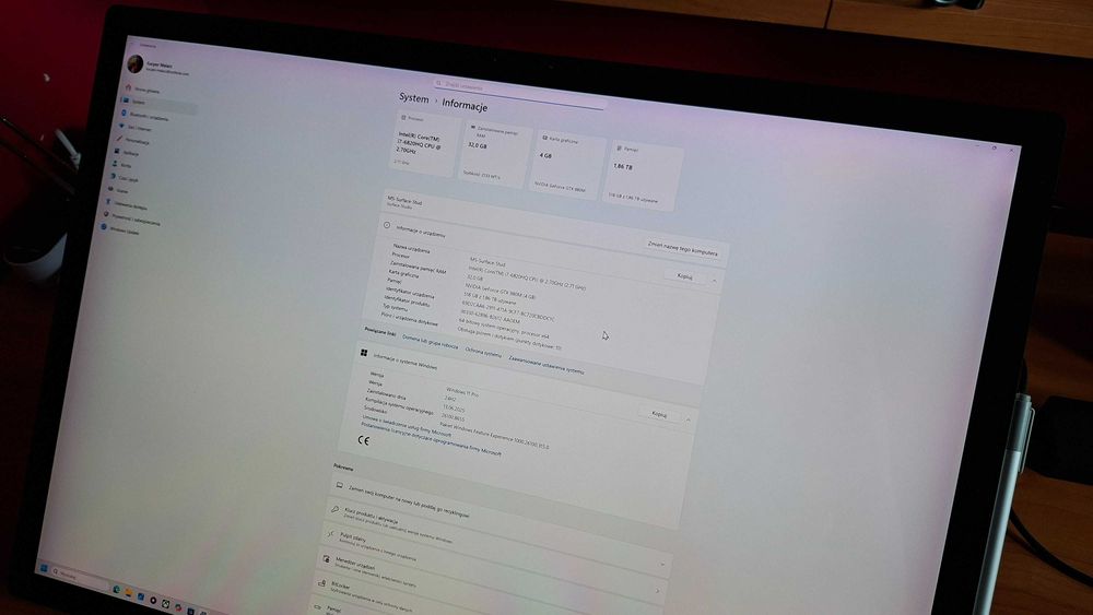 Microsoft Surface Studio 1st gen WIN11 32 GB / 2 TB