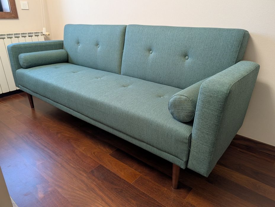 Sofá-cama 3 lugares como novo (La Redoute)