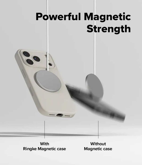 Чехол Ringke Silicone Magnetic для iPhone 17 Pro Max Stone