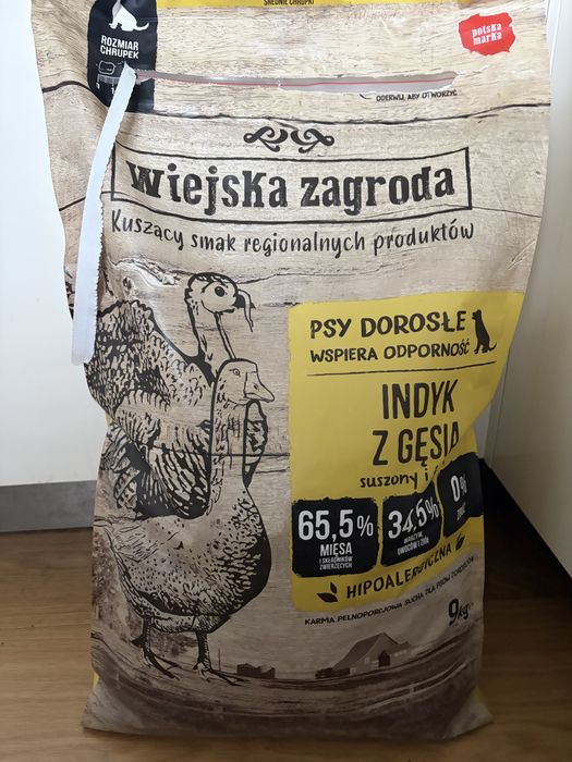 Karma dla psa Wiejska Zagroda indyk z gęsią - ok. 8,5kg (rezerwacja)