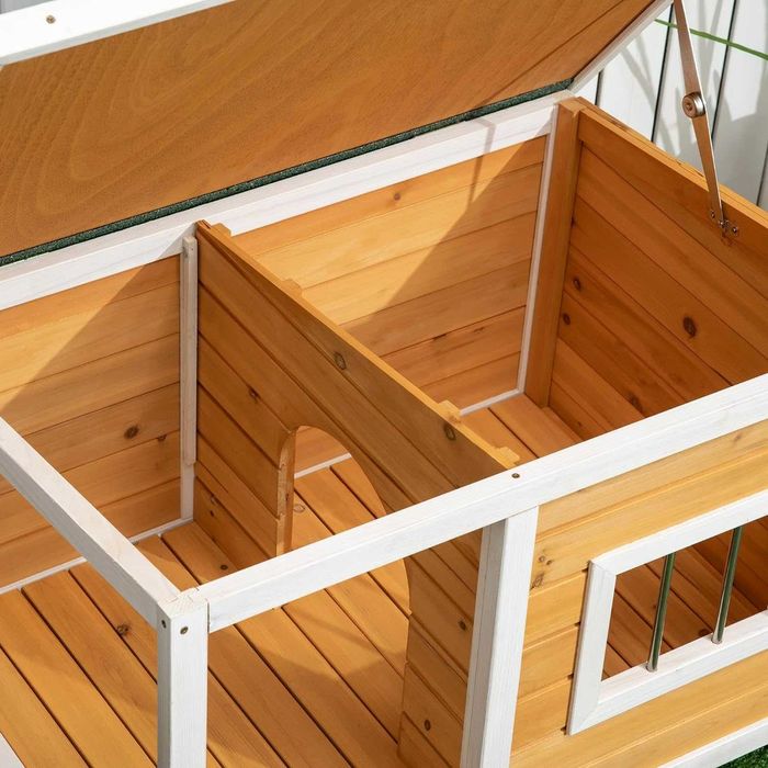 PORTES GRÁTIS - Casota Exterior de Madeira para Cães 85,5x62x60cm