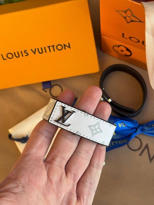 Браслет чоловічий Louis Vuitton Браслет LV Кожаный браслет Луи Виттон