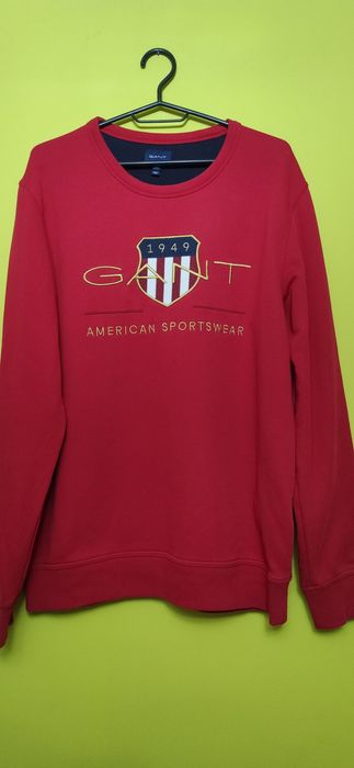 Bluza  / Bluza GANT American Sportswear  Klasyczna Czerw