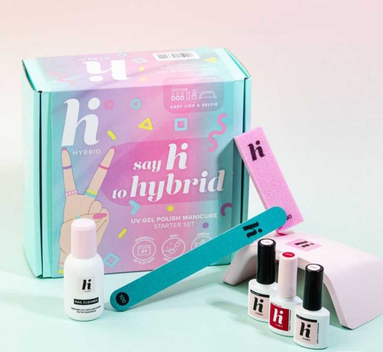 Zestaw startowy HI HYBRID do manicure
hybrydowego z lampą UV/LED 15W