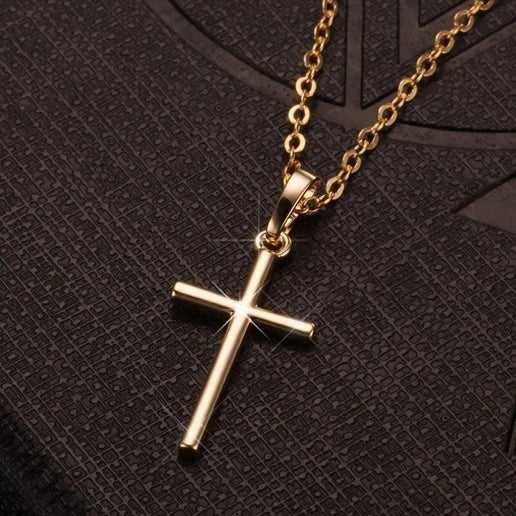 Colar / Fio com pendente. Cruz. Gold or Silver Cross