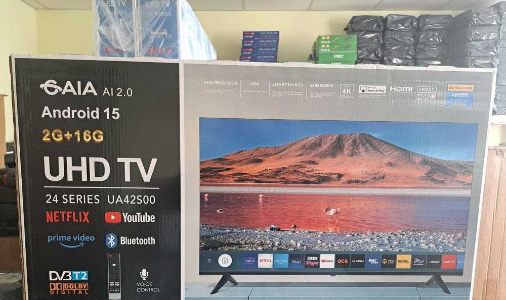 Телевизор Samsung smart TV 32 Android 15 4K WiFi+T2 UHD смарт 34 43