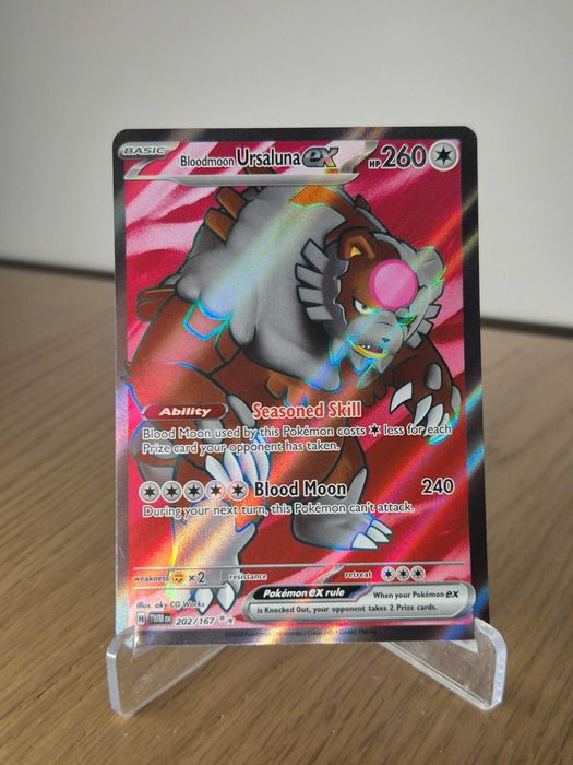 Karta Pokemon TCG: Bloodmoon Ursaluna ex (TWM 202) Gostyń • OLX.pl