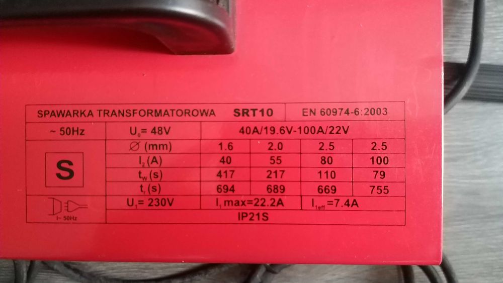 Spawarka transformatorowa Roschell SRT10