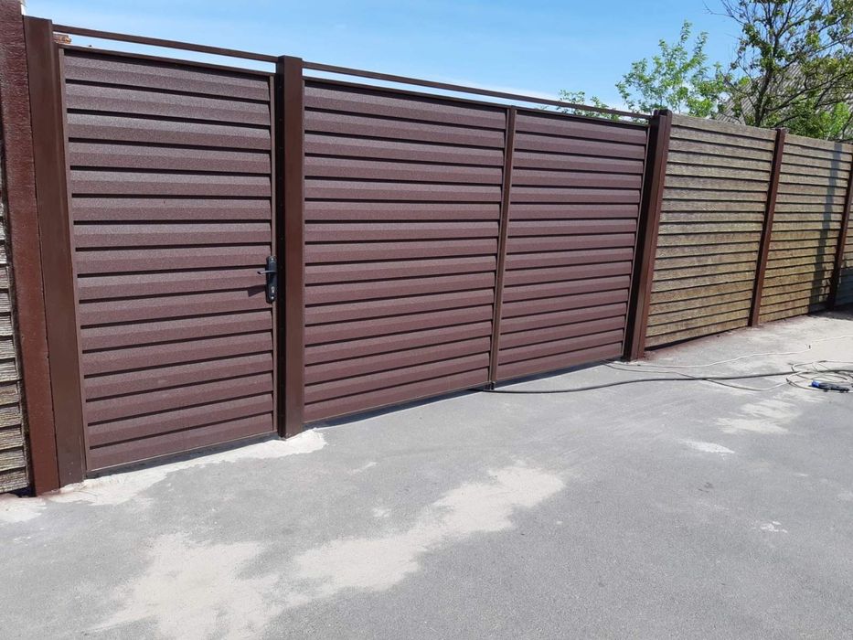 Установка еврозаборов,калитки и ворот.