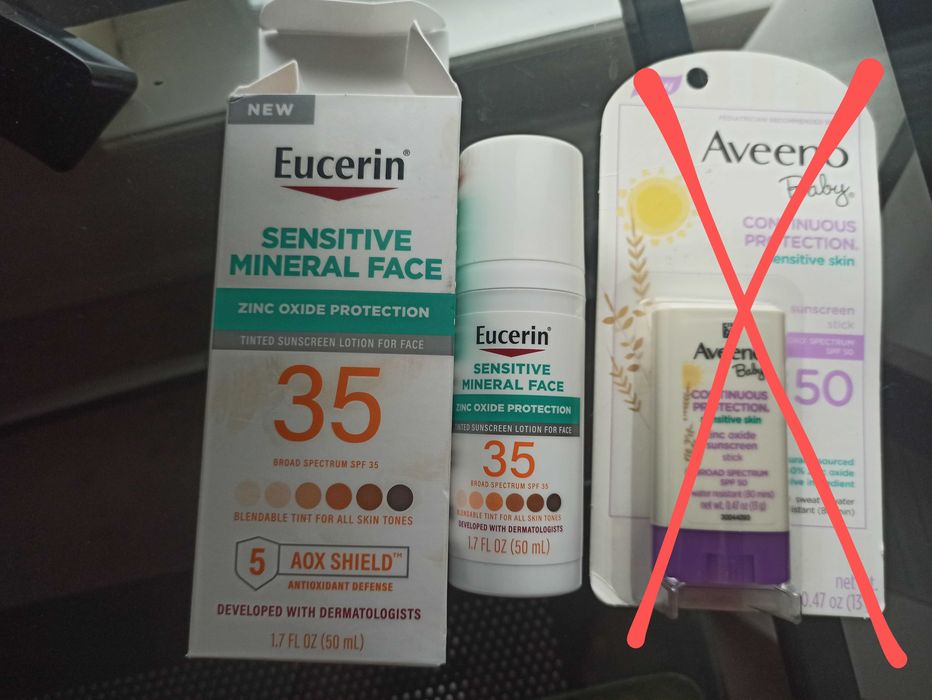 Eucerin Sensetive mineral face солнцезащитный лосьон