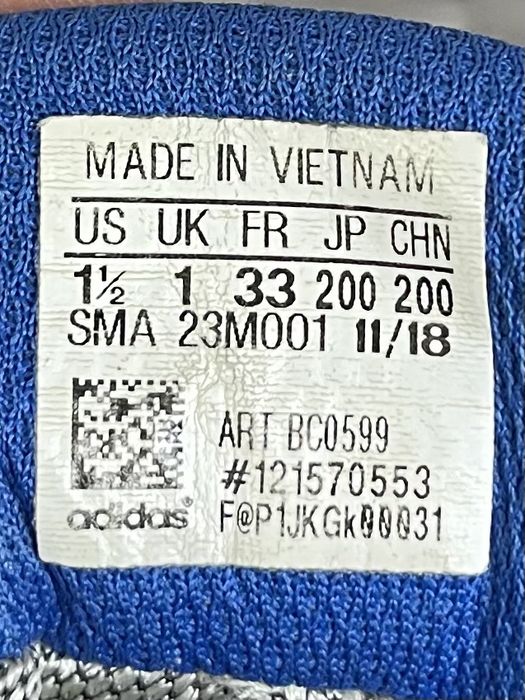 Adidas Terrex gore-tex кроссовки полуботинки 33 размер детские синие