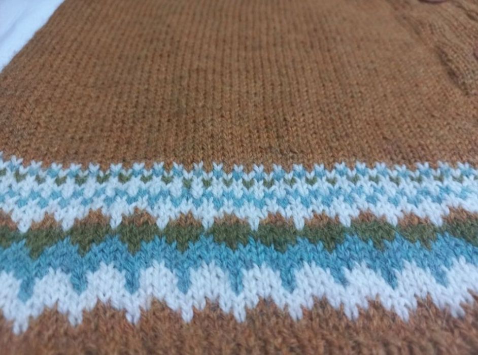 Sweter z alpaki handmade 40 super!