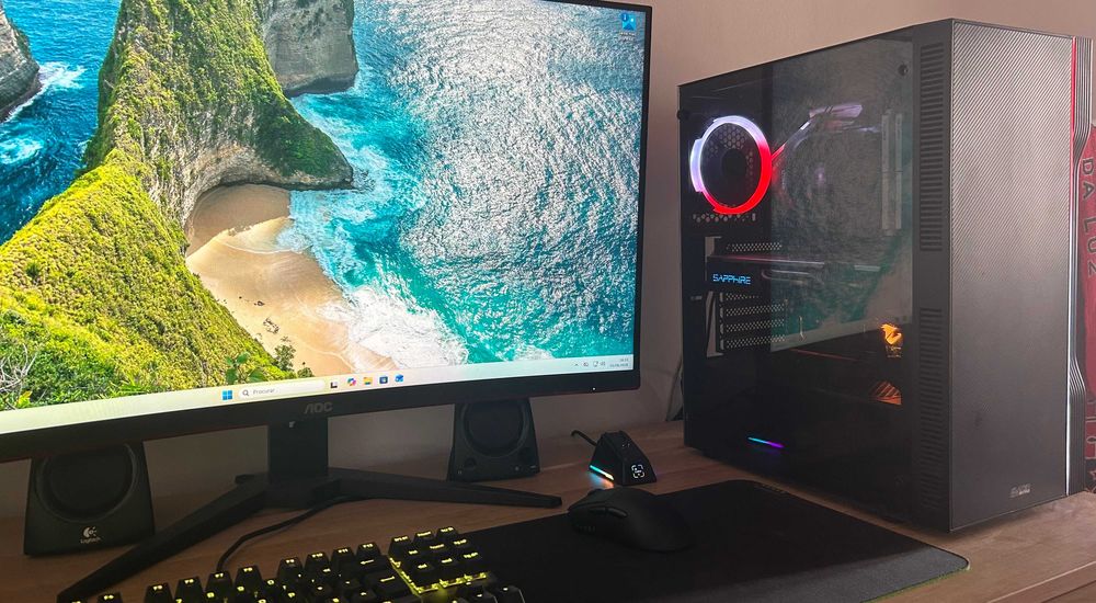 Pc gamer Ryzen 5500 (processador NOVO) 16gb RX580