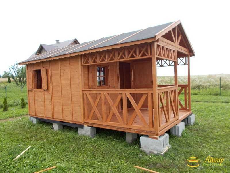 DOMEK MICHAŚ 4,5x4,5m Impregnowany+Podłoga Taras Dach 2-spad Producent