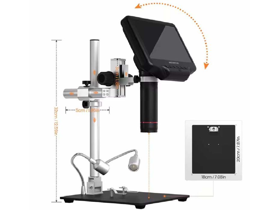 Andonstar AD407Pro 7-дюймовый цифровой микроскоп 270X HDMI