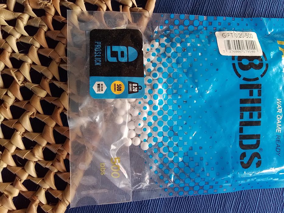 Bbs para airsoft 6 mm, 0,12g, 0,20g, 0,23g, 0,25g.