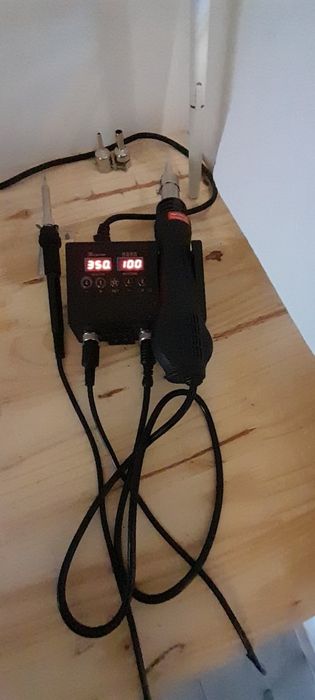 Soldador - Máquina de soldar estanho - solda com ferro + ar quente