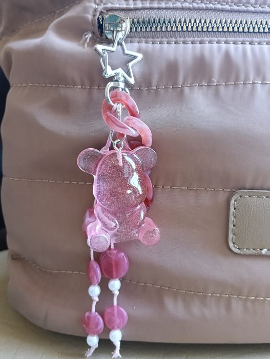 Bag charm artesanal urso