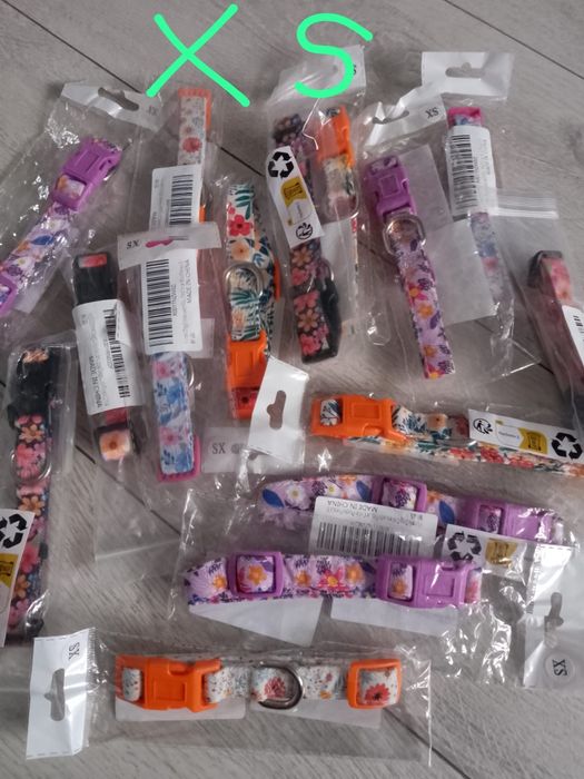 Obroża dla małych piesków rozm. Xs S kolorowe