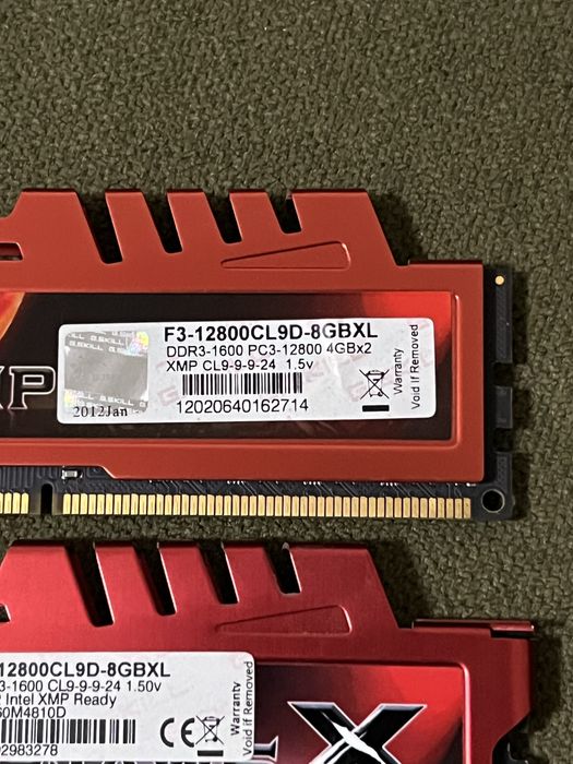 G.Skill Ripjaws X DDR3-1600 16GB F3-12800CL9D-8GBXL