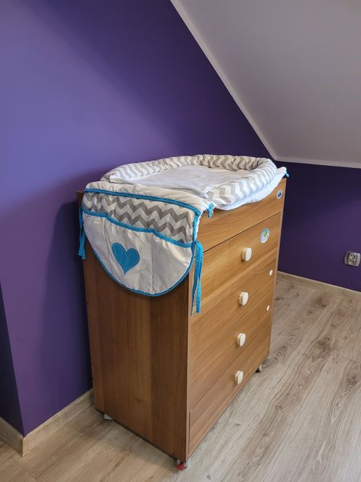 Przewijak przenośny z przybornikiem Glik Gluck torba  zygzak