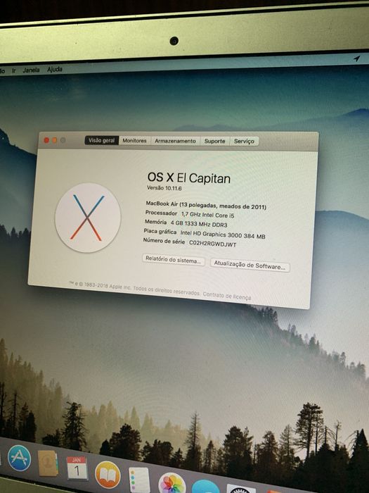 Macbook Air 13 polegadas 2011