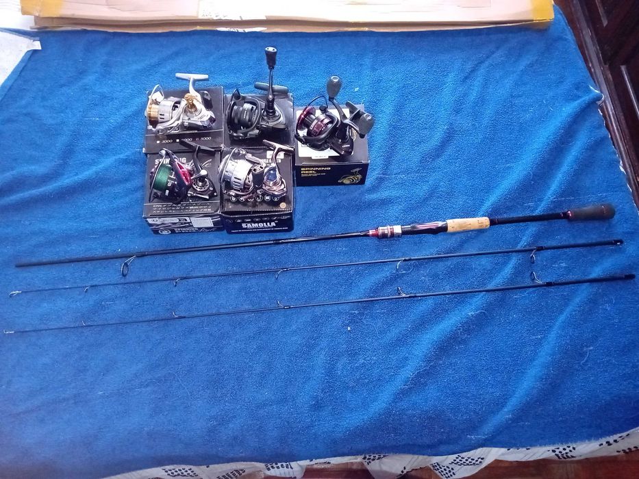 Cana Spinning Achiga 2.1m+ carreto 3000/4000 XMAS PROMO