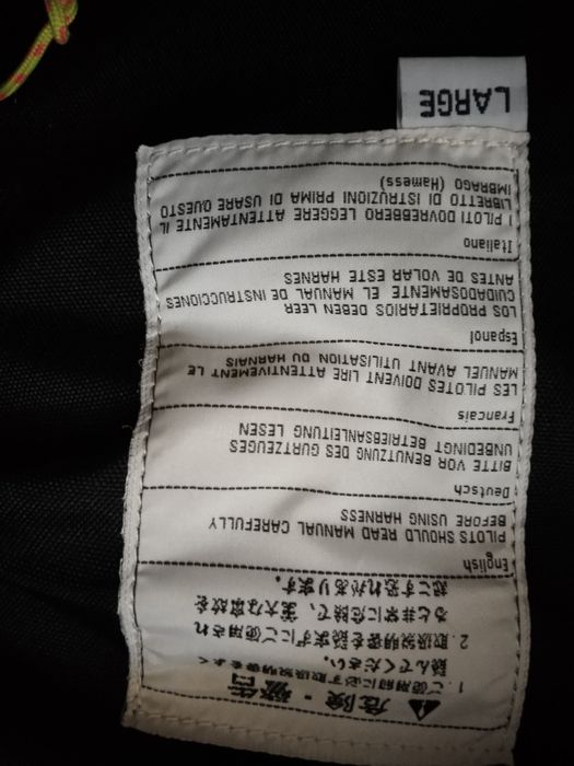 Parolotnia Uprząż  duża Super stan