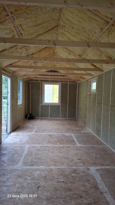 Domek mobilny całoroczny z płyty warstwowej 35m²