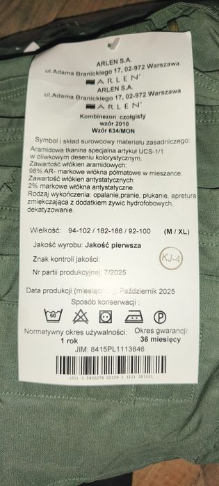 Kombinezon Czołgisty WP