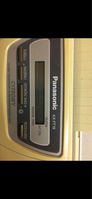 Telefon fax panasonic kx ft906 kx ft78 telefony faxy