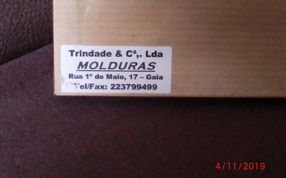 Quadro Serigrafia de F. Coelho Teixeira Varanda Rua Nova Guimarães