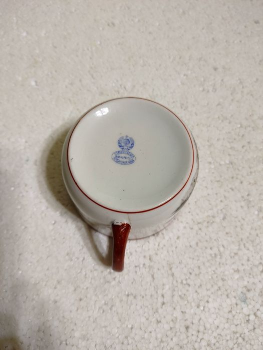 Чашка фарфор Шинуазри Первомайская Рыбинская фабрика Фарфортрест