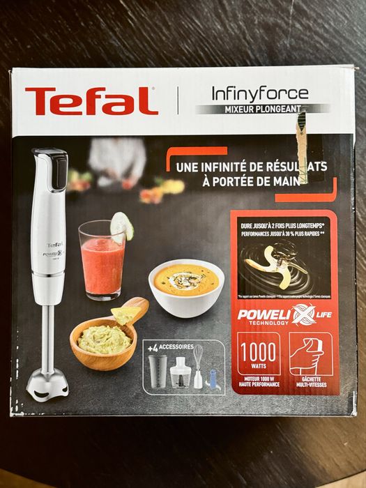Blender Tefal InfinyForce 1000W – działa, uszkodzony