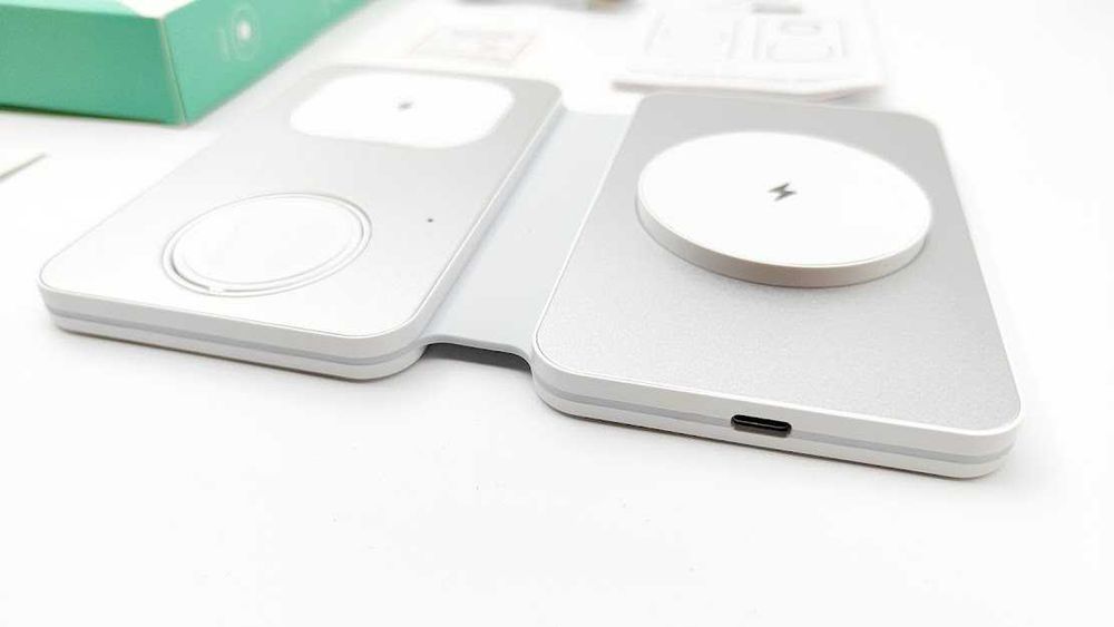 Бездротова станція OSSKY T5 15W 15Вт 3 в 1 для Phone та Apple Watch