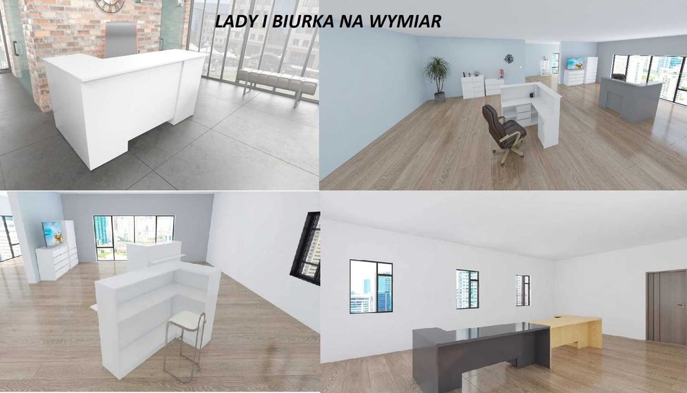 LADA recepcyjna Biurko MSC  recepcja do recepcji sklepu Lewe lub Prawe