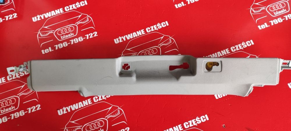 Audi A4 B6 2.5 Kombi 01r Tapicerka Słupków Jasno Szary
