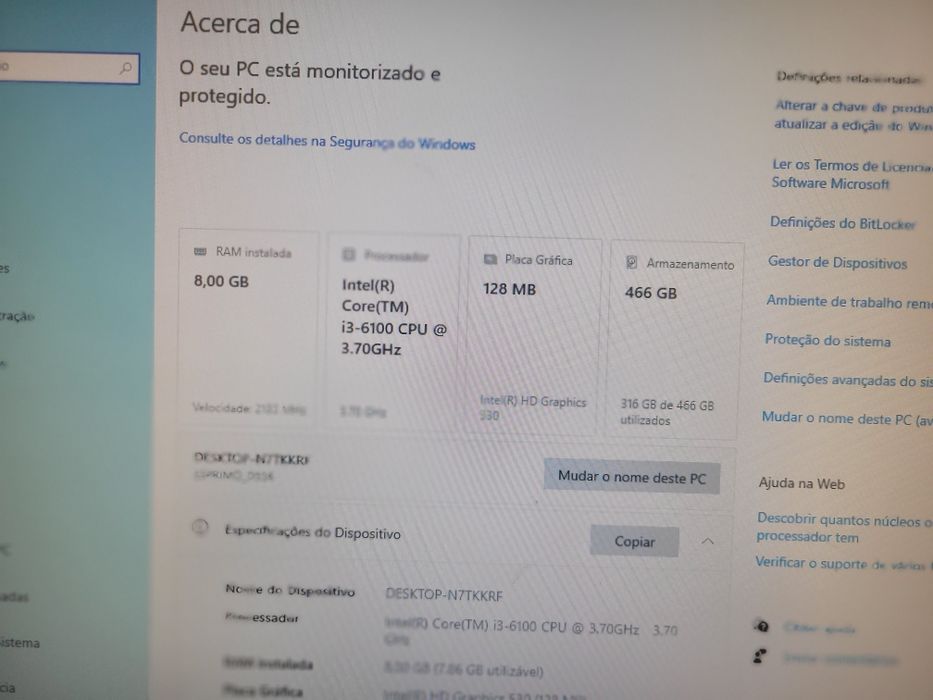 Desktop Fujitsu Esprimo D556 i3 de 6th gen,