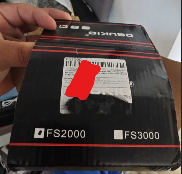 Deukio 2000 Vermelho e Preto Molinete/ Carreto