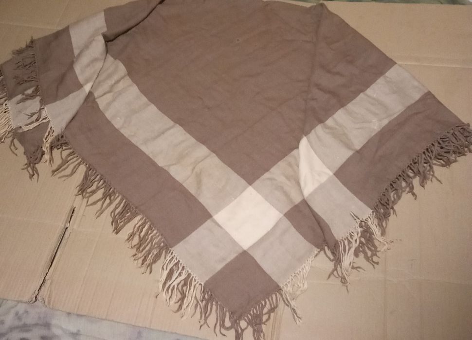 Шаль 1,45х1,45 шерсть СССР хустка плат платок старинный винтаж