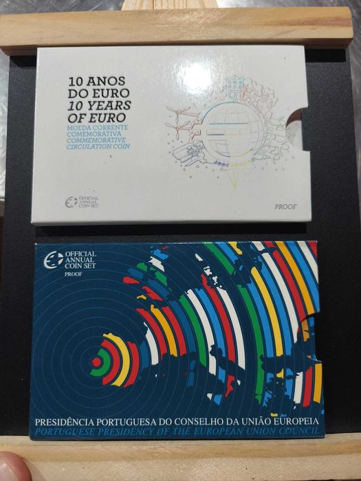 lote moedas 2€ proof portugal