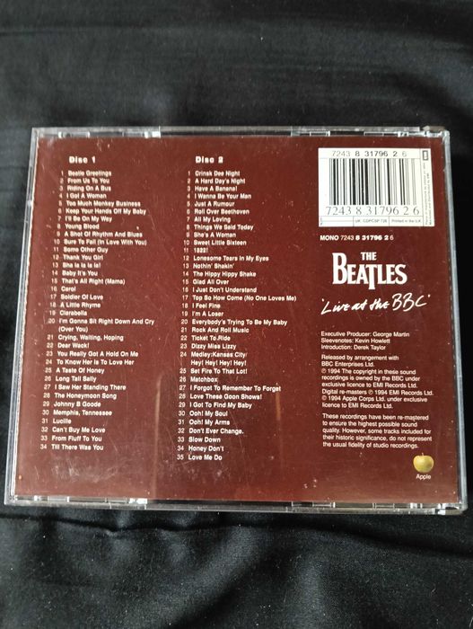 CD duplo Beatles - Live at BBC