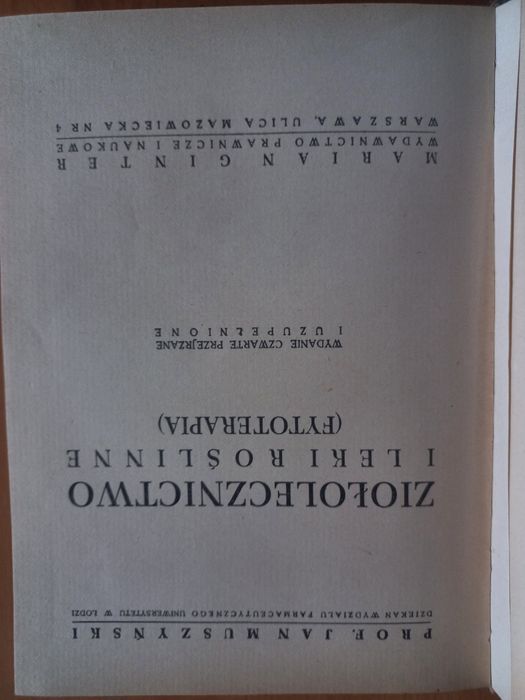 Ziołolecznictwo i leki roślinne (fytoterapia) Jan Muszyński