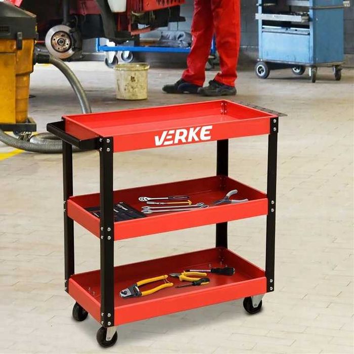 Szafka narzędziowa wózek serwisowy 3 półki 136 kg