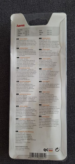 Adapter antenowy Hama nowy