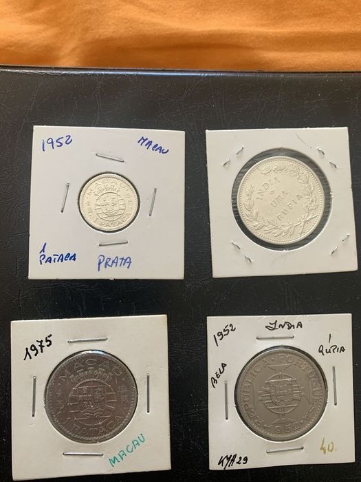 Lote moedas ultramarinas