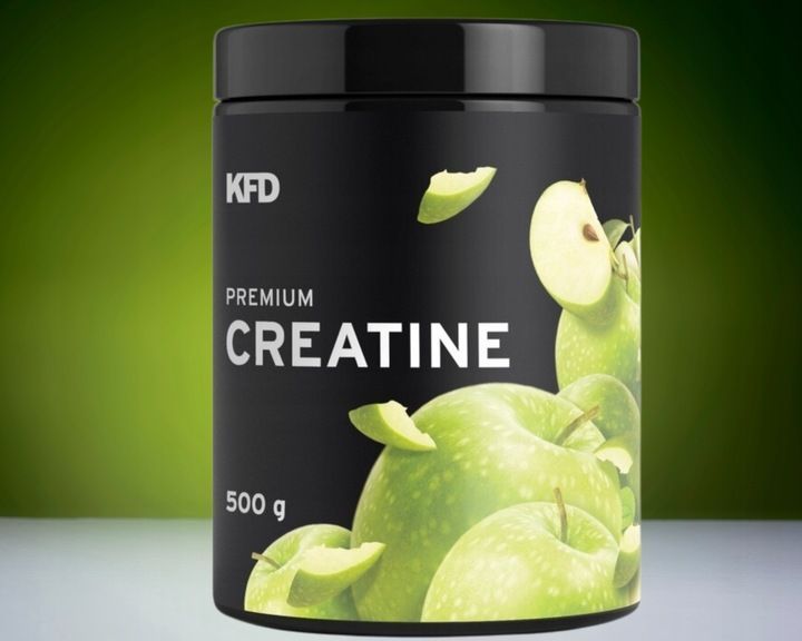 kfd premium creatine 500 g kreatyna monohydrat zielone jabłko