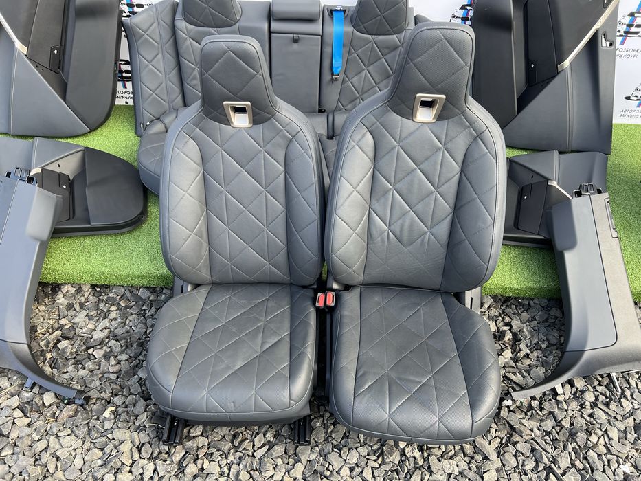 Салон BMW IX сидения сідушки підлокотник обшивки накладки БМВ ІХ і50