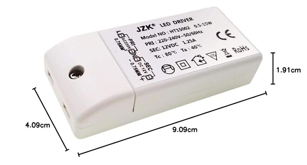 Zasilacz meblowy do taśm LED 0,5-15W