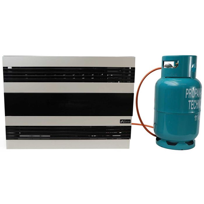 Piecyk gazowy 10kW nagrzewnica ogrzewacz konwektor stal wentylator